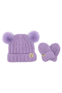 C.C Baby Cozy Yarn Hat and Mitten Set