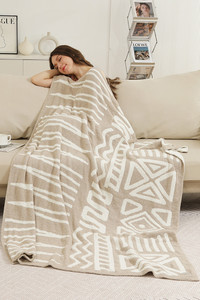 Geo-Trib Pattern Reversible Throw Winter Blanket