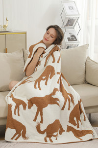 Animal Theme Throw Winter Blanket