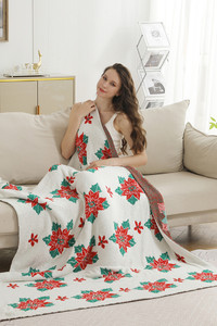 Christmas Holiday Theme Throw Winter Blanket