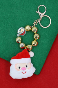 Christmas Holiday Theme Santa Key Chain for Pendant Christmas Decor, Christmas Gift Charm.
