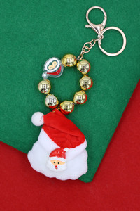 Christmas Holiday Theme Santa Key Chain for Pendant Christmas Decor, Christmas Gift Charm.
