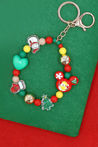 Christmas Charm Holiday Theme Key Chain for Pendant Christmas Decor, Christmas Gift Charm.
