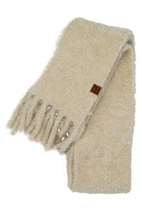 C.C Metallic Eyelash Solid Winter Scarf