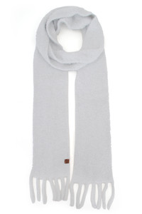 C.C Metallic Eyelash Solid Winter Scarf