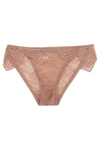 12pcs Floral Lace with Pattern Trim Cheeky Panty