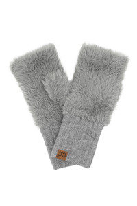 C.C Fur Fingerless Winter Glove