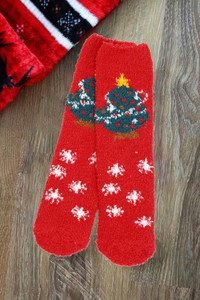 12pairs Christmas Holiday Fuzzy Socks Set