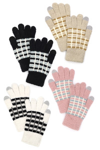 Cozy Color Blocked Smart Winter Gloves