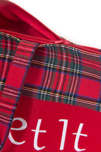 LET IT SNOW Snowman Christmas Tote Bag