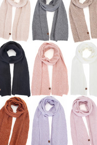 C.C Chain Link Knitted Oblong Winter Scarf
