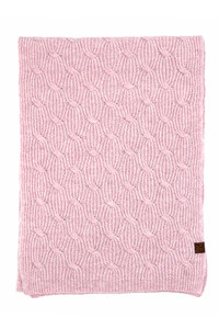 C.C Chain Link Knitted Oblong Winter Scarf
