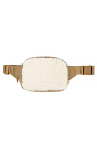 C.C Sherpa and Suede Fanny Pack