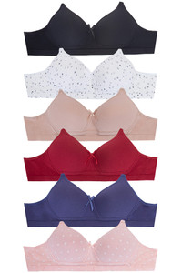 Solid Cotton No Wire Bra
