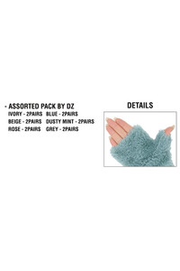 C.C Fur Fingerless Winter Glove