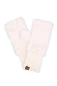 C.C Fur Fingerless Winter Glove