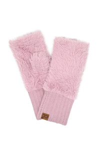 C.C Fur Fingerless Winter Glove