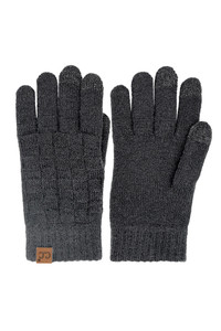 C.C Weaving Texture Knit Solid Winter Glove