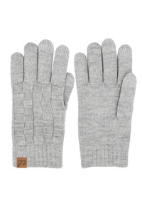 C.C Weaving Texture Knit Solid Winter Glove
