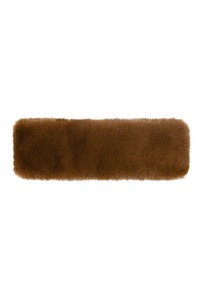 C.C Faux Fur Solid Color Headwrap