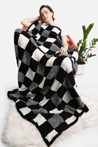 Luxury Soft Buffalo Check Print Throw Blanket 