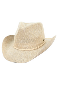 C.C Metallic Band Trim Cowboy Hat