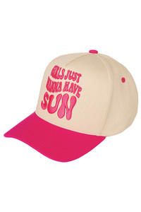 C.C GIRLS JUST WANNA HAVE SUN Cotton Baseball Cap