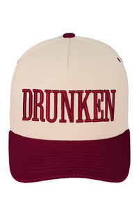 C.C DRUNKEN Embroidered Two Tone Trucker Cap 