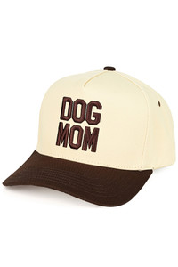C.C DOG MOM Embroidered Two Tone Baseball Trucker Cap Snapback
