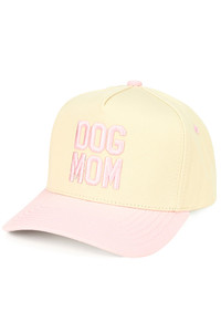C.C DOG MOM Embroidered Two Tone Baseball Trucker Cap Snapback
