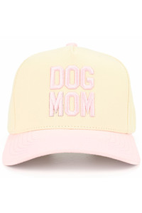 C.C DOG MOM Embroidered Two Tone Baseball Trucker Cap Snapback
