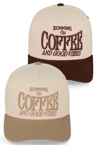 C.C RUNNING ON COFFEE AND GOOD VIBES Trucker Cap