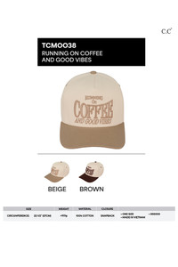 C.C RUNNING ON COFFEE AND GOOD VIBES Trucker Cap