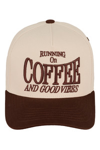 C.C RUNNING ON COFFEE AND GOOD VIBES Trucker Cap