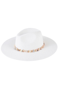 Confetti Braided Chain Band Summer Straw Hat