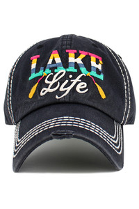LAKE LIFE Multi Color Vintage Baseball Cap