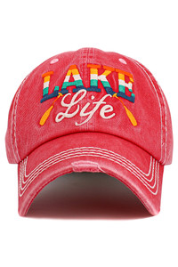 LAKE LIFE Multi Color Vintage Baseball Cap