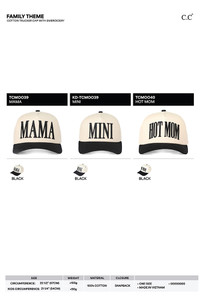 C.C MINI Embroidered KIDS Snapback Trucker Cap