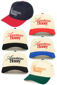 C.C AMERICAN HONEY Letter embroidered Snapback Trucker Hat Baseball Cap
