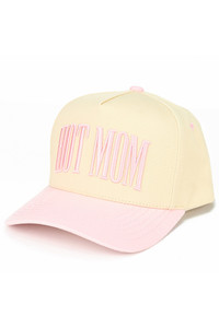 C.C HOT MOM Letter embroidered Snapback Trucker Hat Baseball Cap
