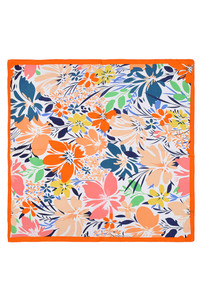 Vibrant Floral Pattern Bandana Summer Scarf