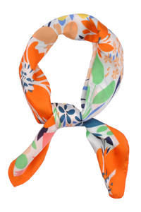 Vibrant Floral Pattern Bandana Summer Scarf