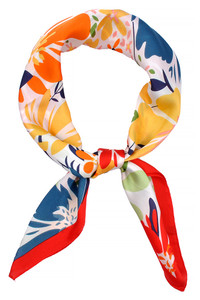 Vibrant Floral Pattern Bandana Summer Scarf