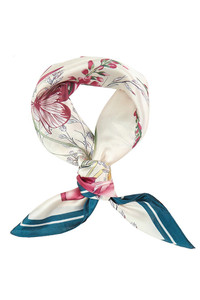 Floral Garden Print Bandana Summer Scarf