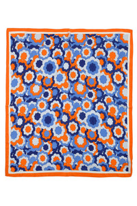 Floral Illustrated Layered Bandana Summer Scarf