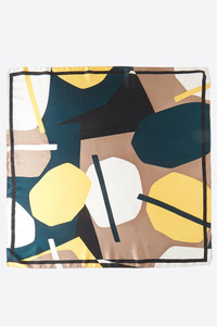 Geometric Pattern Print Bandana Summer Light Weight Scarf
