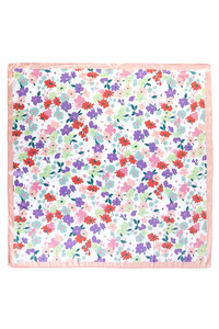 Small Multi Flowers Print Bandana Summer Scarf