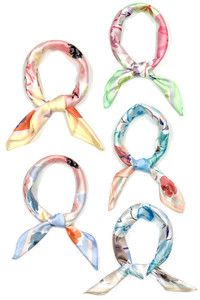 Floral Painting Print Bandana Summer Scarf