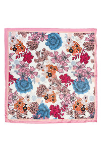 Floral Outline Painting Print Bandana Summer Scarf