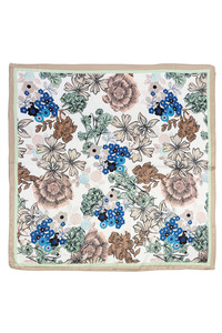 Floral Outline Painting Print Bandana Summer Scarf